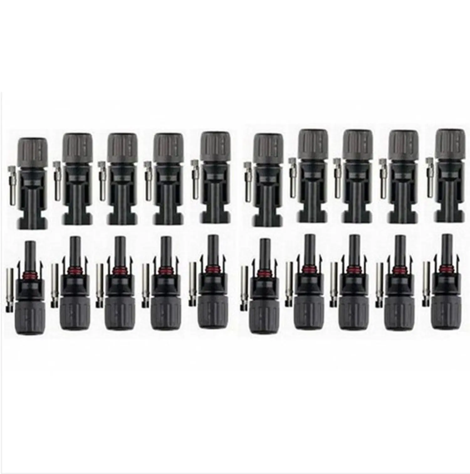 

50 pairs MC4 Solar Panel Solar Cable Wire Connector IP65 Waterproof for Outdoor