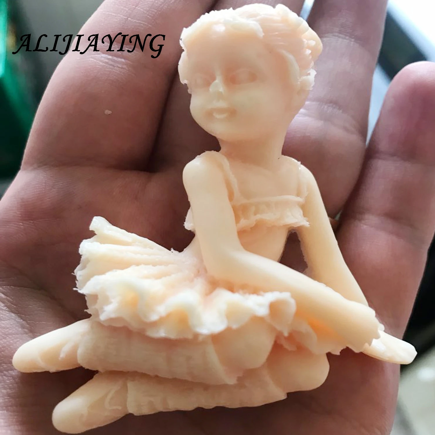 1 шт. 3D Ангел танцующая девушка цветок фея помадка шоколадный силиконовая форма для украшения торта инструменты Мыло Свеча Плесень D0152