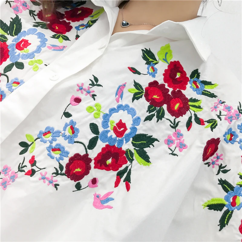 Blouse with embroidery