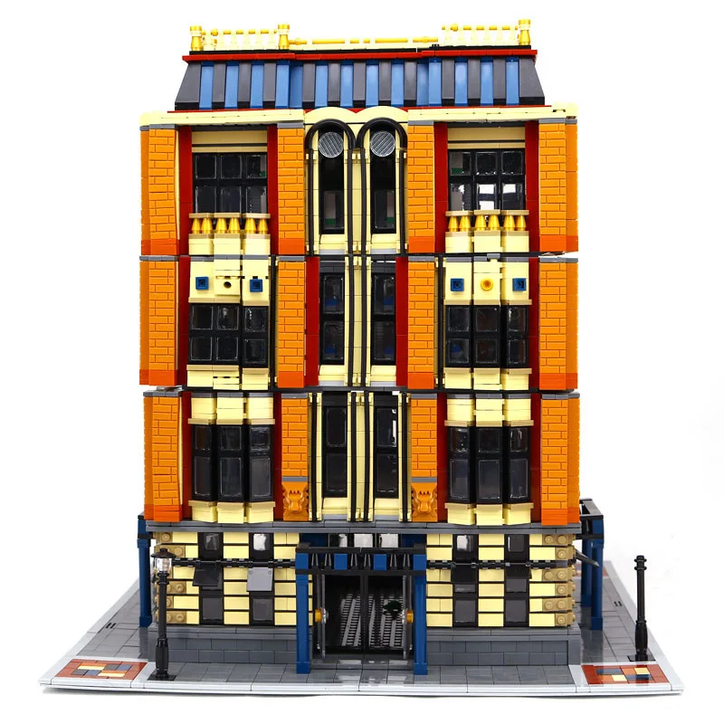 

Lepin 15016 7968PCS creative streetscape series of children's toy blocks in the teaching building of Apple University