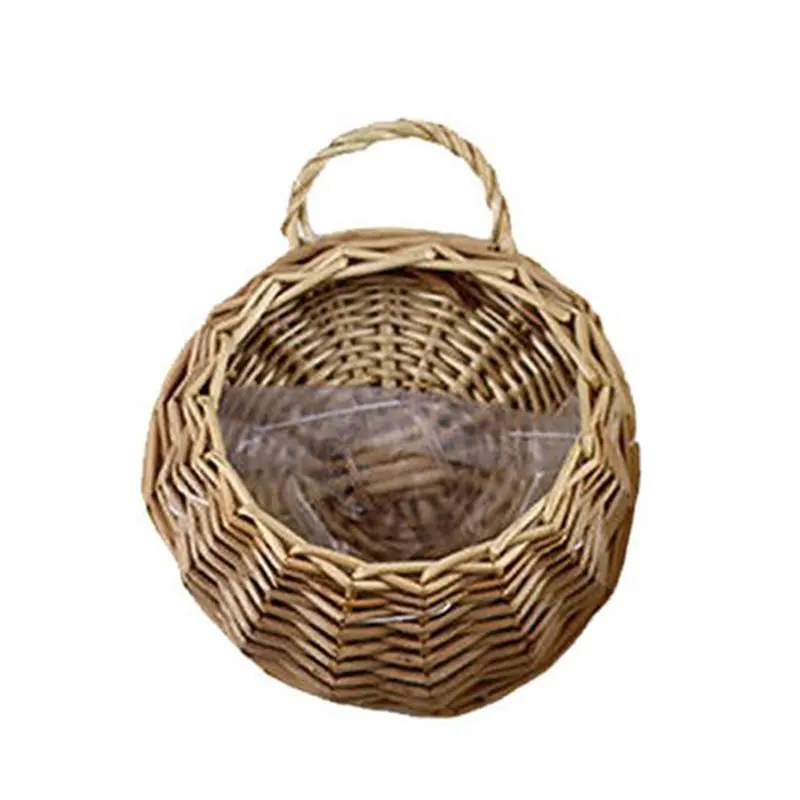 

Household Decor Handmade Innovate Concise Solid Color Environmentally Friendly Hanging Flower Basket