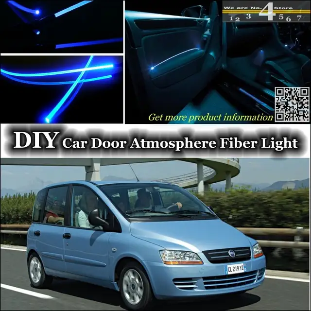 Us 20 09 20 Off For Fiat Multipla Interior Ambient Light Tuning Atmosphere Fiber Optic Band Lights Inside Door Illumination Not El Light Refit In