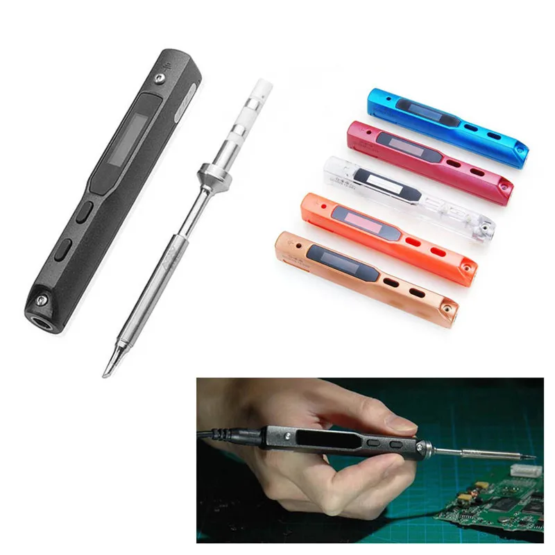 

TS100 Soldering Iron Colorized Shell Vibrant Orange Light Luxury Ruby Blue Noble Gold Transparent White