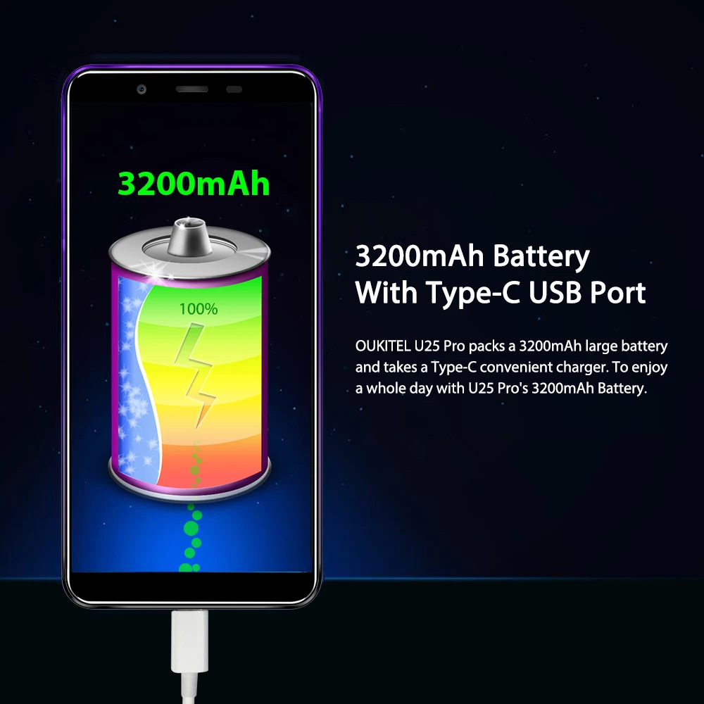 Oukitel U25 Pro 5 &quot2.5d Incell дисплей 13mp + 2mp/5mp Android 8 1 мобильный телефон Mt6750t Восьмиядерный 4g