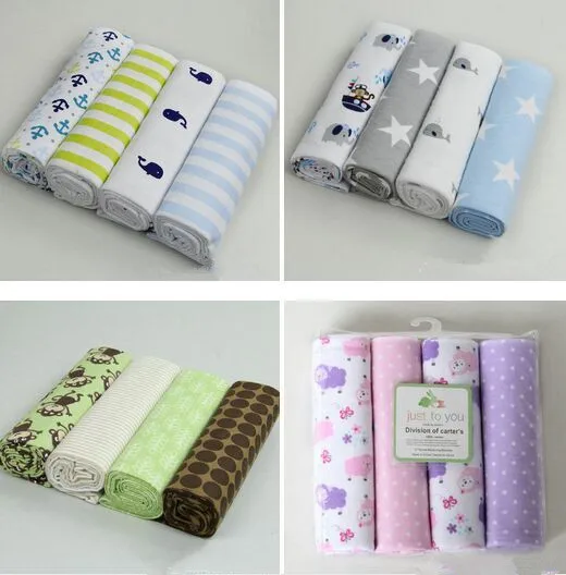 free shipping 16pcs/lot baby cotton flannel baby blankets/ flannel