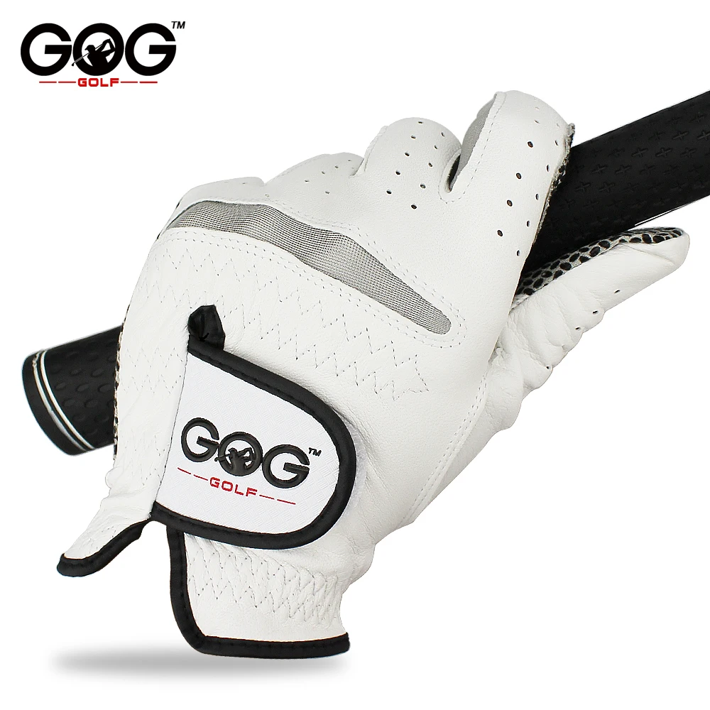 Genuine Leather Men's Golf Gloves Left Right Hand Soft Breathable Pure Sheepskin Golf Gloves accessories golf gloves golf glove