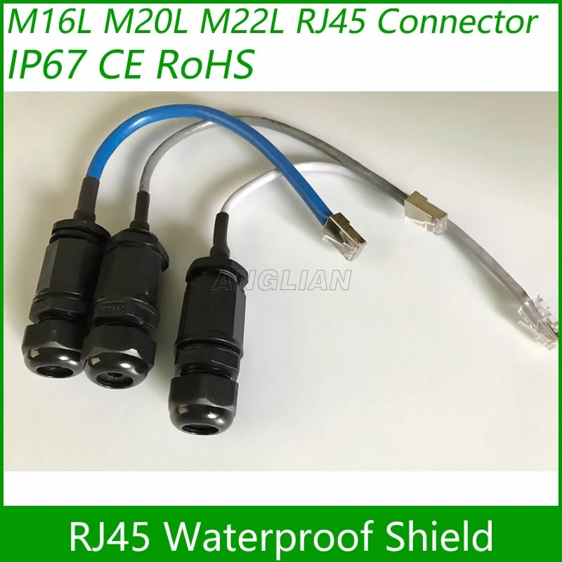 1 шт. водонепроницаемый разъем RJ45 для локальной сети M16|connector|unitedl connector |