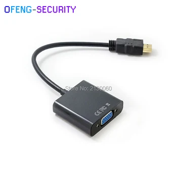 

HDMI to VGA cable with chip HDMI TO VGA set-top box to connect TV HD conversion cable