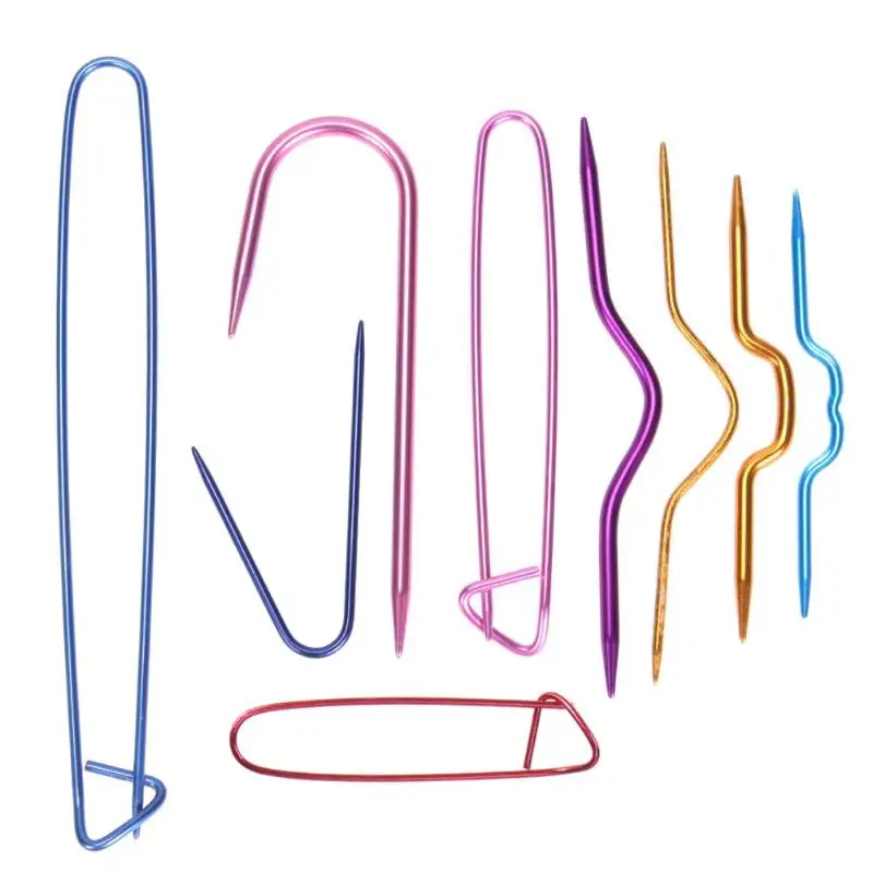 9 шт. u-образные спицы для шитья крючком Крючки булавки DIY инструмент для ремесленного пошива спиц держатели для стежков швейные иглы