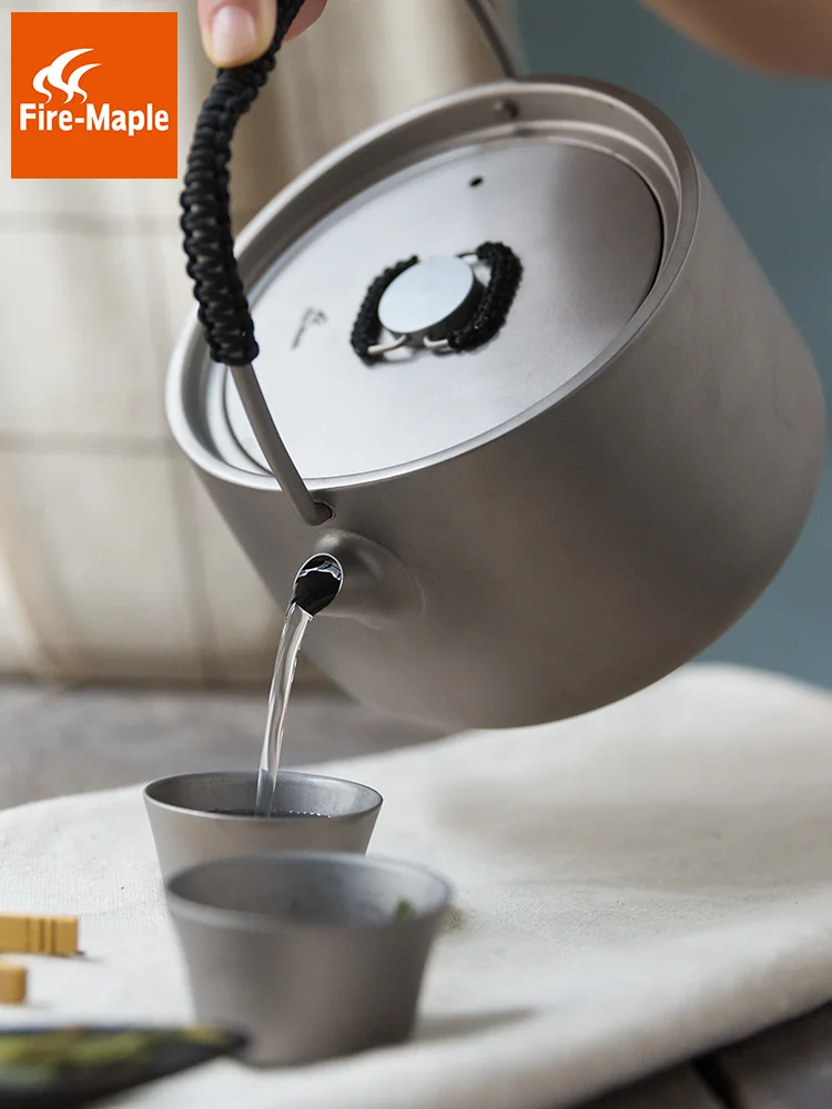 

Fire Maple Outdoor Camping Water Titanium Tea Pot Picnic Coffee Teapot Kettle 1L Panna (about 10days to Korea)