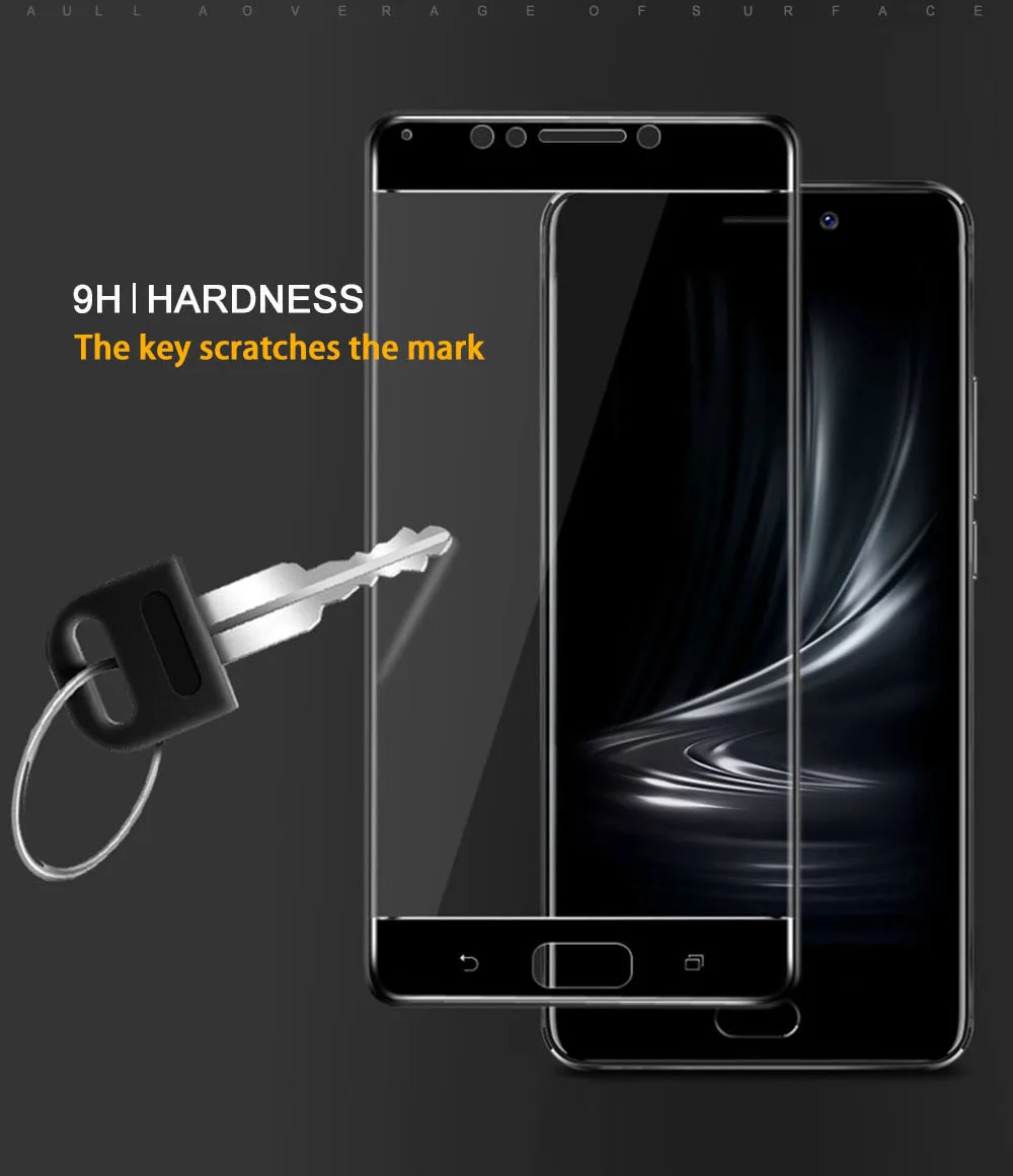Закаленное стекло для Asus Zenfone 4 Max ZC520KL 2 шт. защитная пленка с закругленными краями