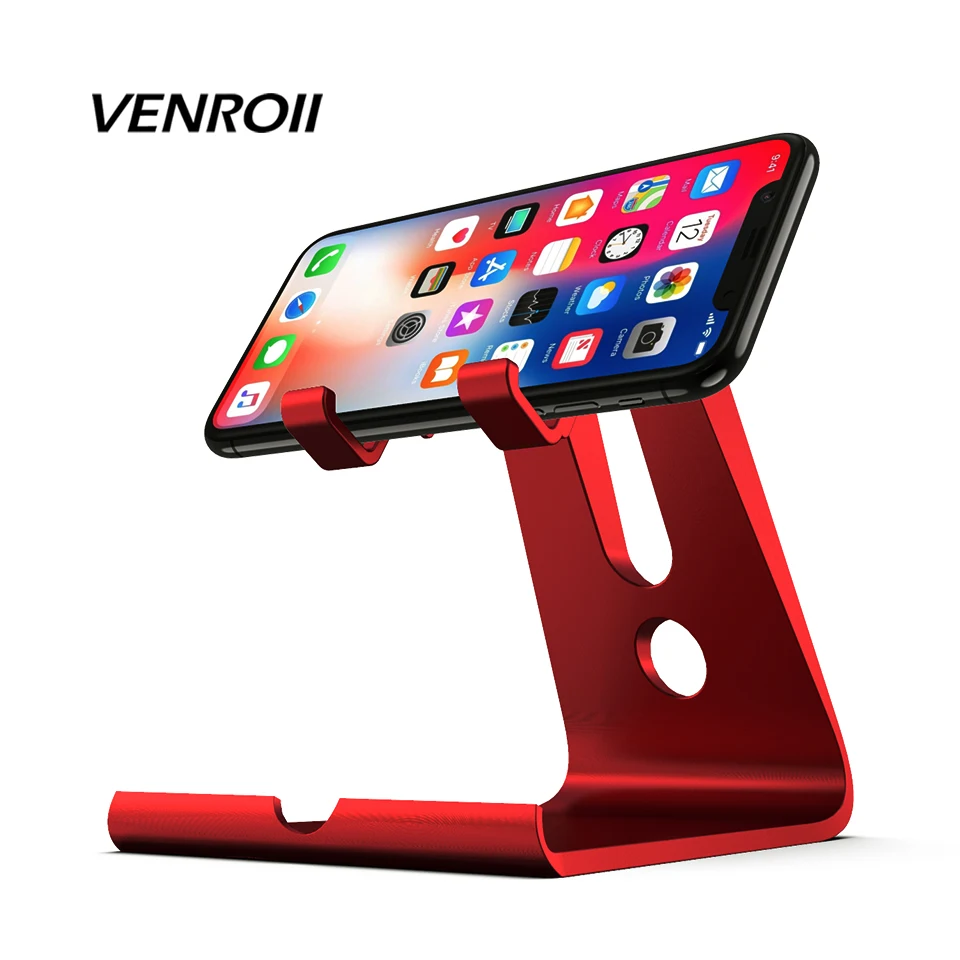 

Venroii Mobile Phone Holder Tablet Stand for iPhone Xr X 8 7 6 6s Smartphone Bracket for Xiaomi Mi A2 Lite Huawei P20 Desk Mount