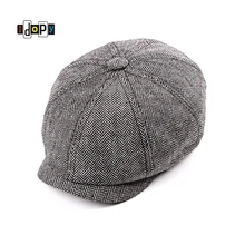 Модная восьмипанельная твидовая Кепка с узором в елочку, Ирландская Кепка для вождения на плоской подошве, береты для мужчин и женщин