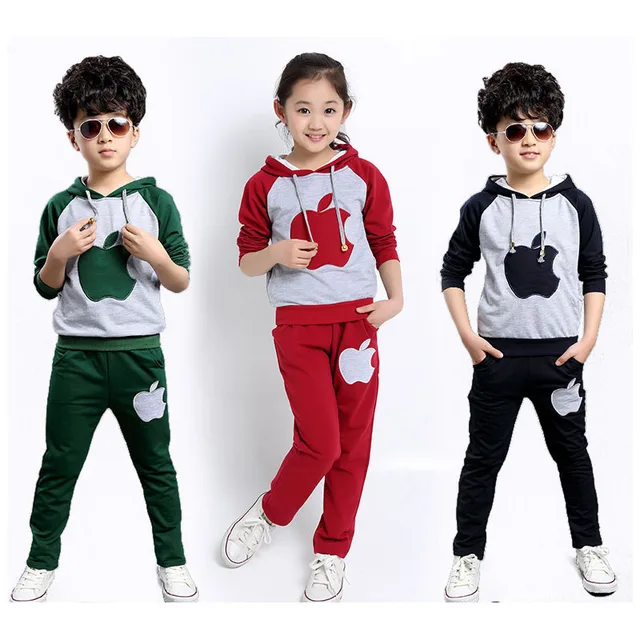 Tracksuit Boy New Korean Boys Sport Suit Autumn Winter Velvet Children Clothing Set Big Girl Tracksuit Boy New Korean Boys Sport Suit Autumn Winter Velvet Children Clothing Set Big Girl