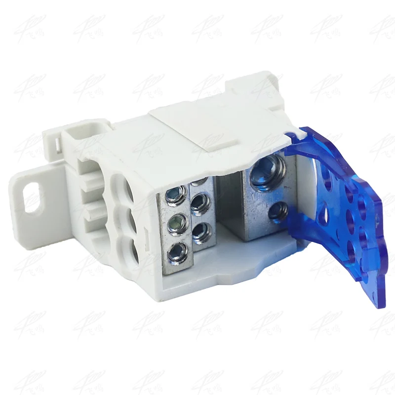 UKK160A Terminal Block 1 in many Out Din Rail distribution Box Universal Electric Wire Connector Power junction box