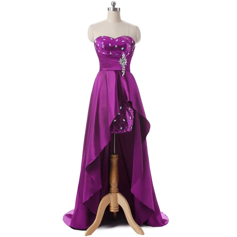Ruthshen асимметричное платье для выпускного вечера с Блестками, Бисером, вечернее платье для вечеринки, высокая низкая настоящая фотография, платье для особых случаев