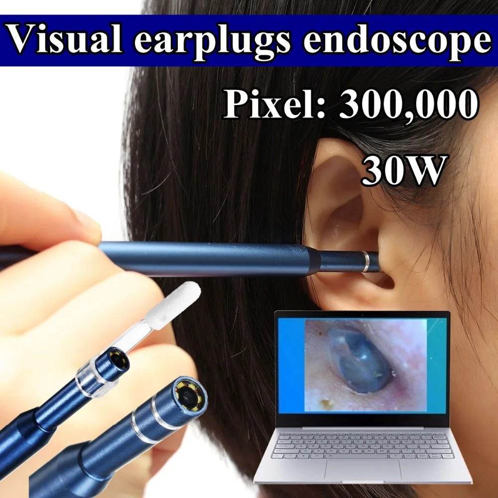 USB эндоскоп для чистки ушей 3 в 1 5 мм визуальная камера ушей|ear spoon|ear cleaningcleaning ears |