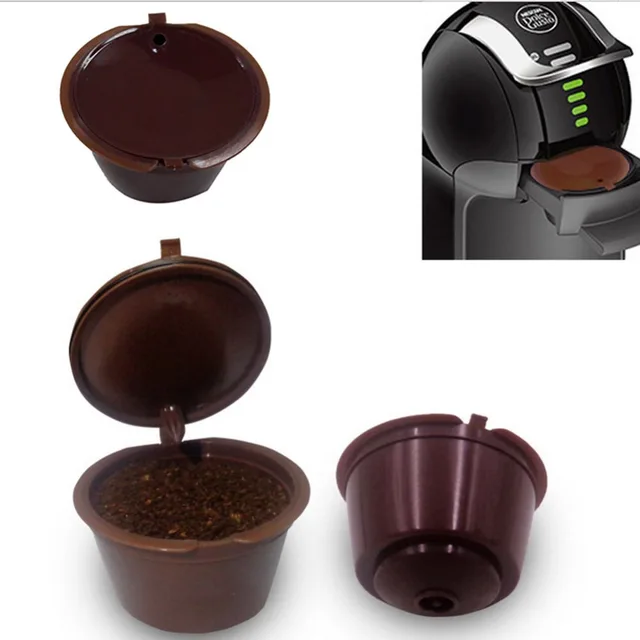 Refillable Reusable Coffee Capsules Pod Cup for Nescafe Dolce Gusto