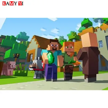 

KAMY YI Full Square/Round Drill 5D DIY Diamond Painting"Cartoon world"Mosaic Stitch Diamond Embroidery Home Decor Gift HYY