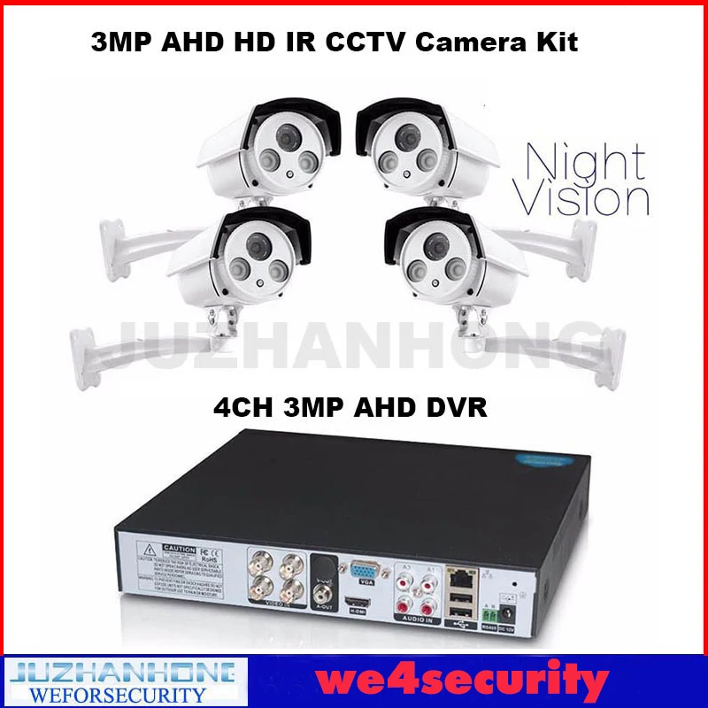 4 канала AHD 1080P DVR с 20xzoom AHD IR PTZ Скорость купол Камера с кронштейном