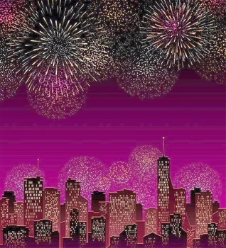 

TR Gorgeous Firework Backdrops for Photography Digital Printed Dark City Overview Photography Background for Studio Camara Photo