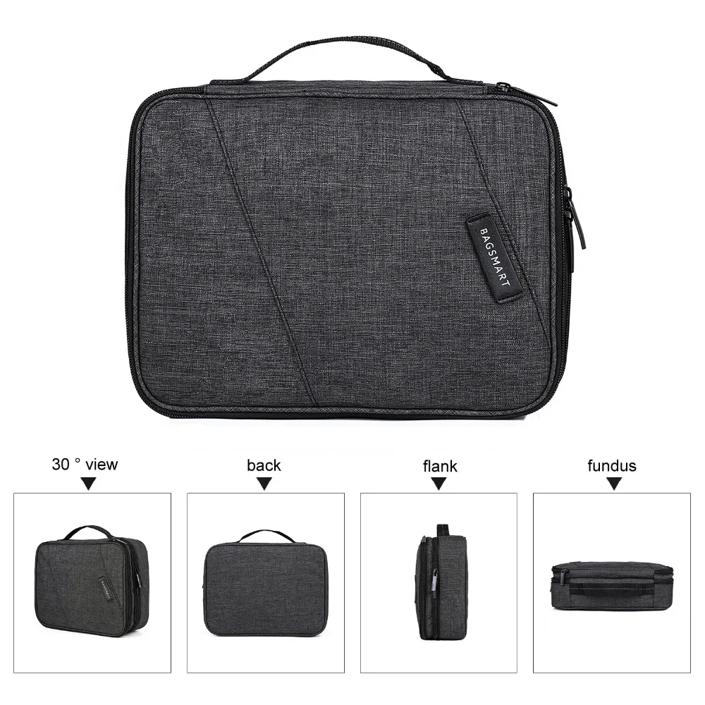 Skup BAGSMART Travel Electronics Organizer torba przenośna akcesoria cyfrowe torba na ładowarka kablowa drut iPad wodoodporna torba na gadżet