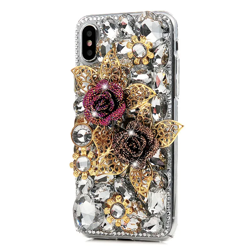 Чехол со стразами для iPhone 13 Pro Max 12 mini 11 XR XS X SE Samsung Galaxy S21 S20 Plus Ultra FE Note 20 10 | Мобильные