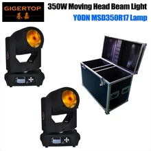 2в1 Дорожный Чехол упаковка 17R 350 Вт DJ интимидатор луч светодиодный 350 движущаяся головка световой эффект луч 1,9 градусов объектив 3 Pin XLR американский