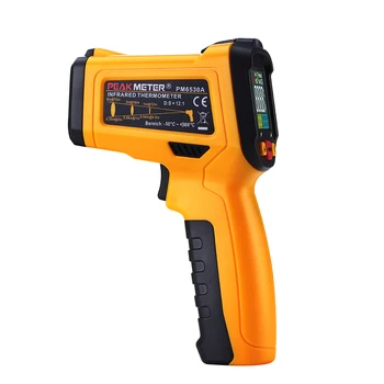 

PM6530A Handheld Non-contact Digital Infrared IR Thermometer Temperature Tester with Alarmwith Alarm Adjustable Emissivity-50~30