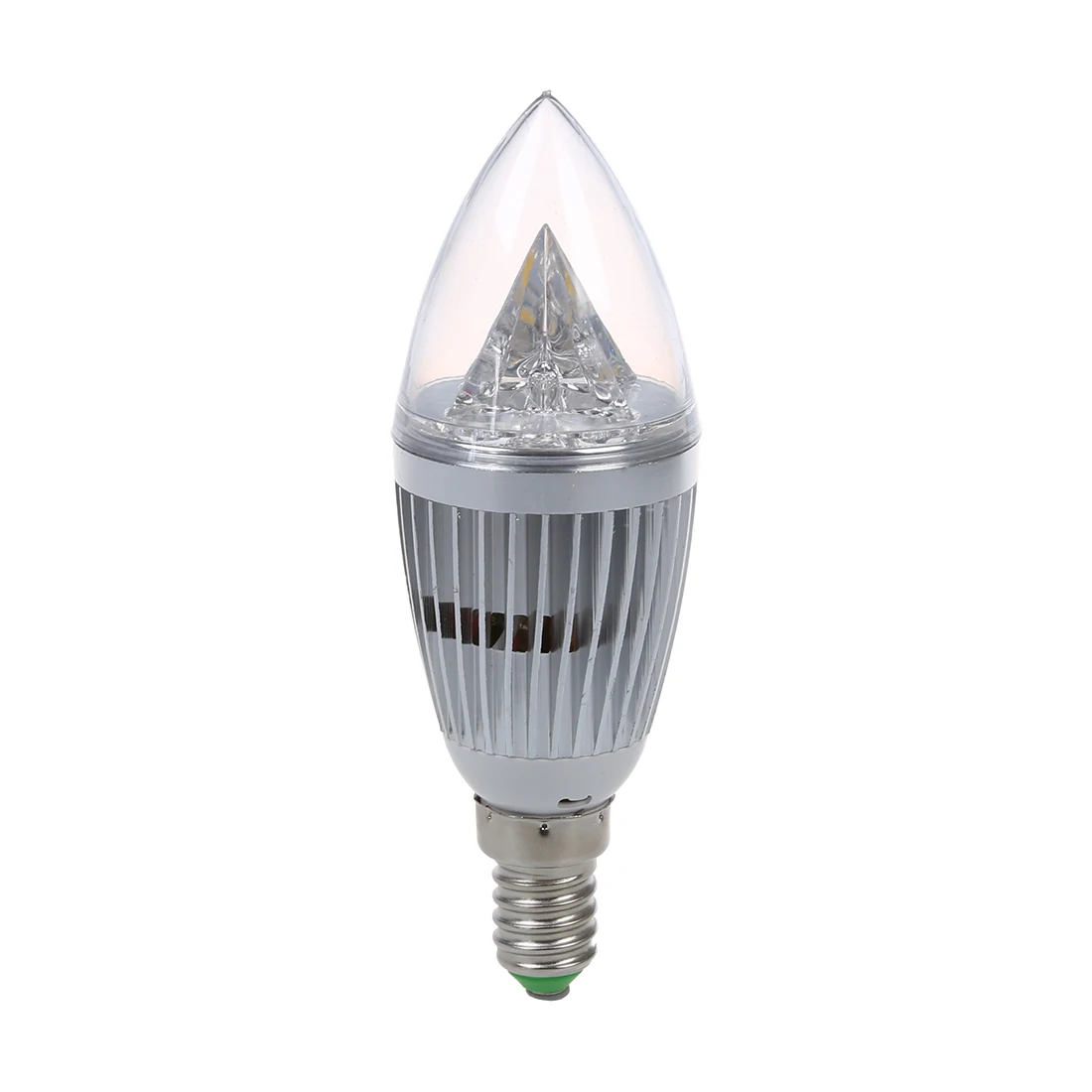 

Candle Lamp Bulb E14 8W 110V-240V Warm white silver shell