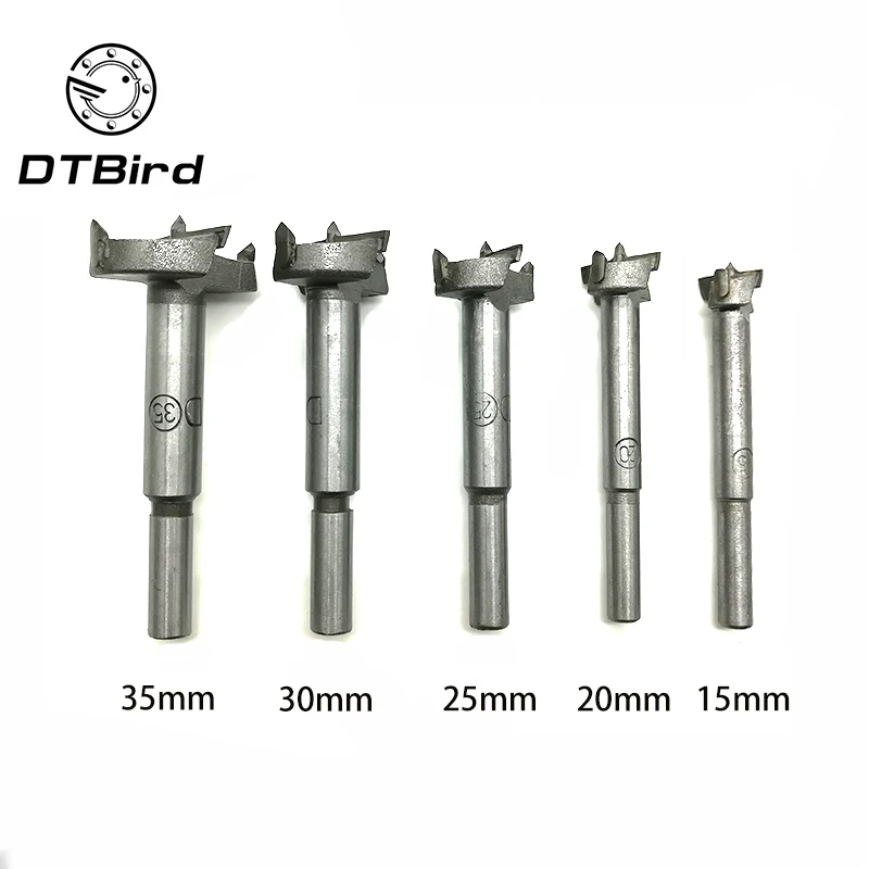 Forstner Wood Drill Bit Self Centering Hole Saw Cutter Woodworking Tools Set 15mm20mm25mm30mm35mm H