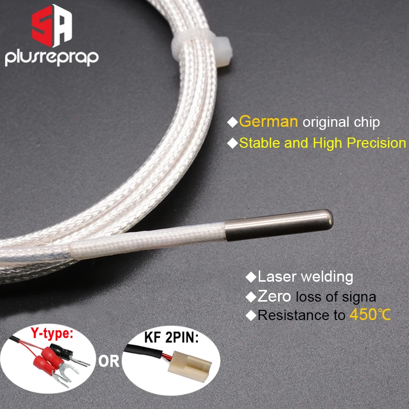 Ultimaker 2 UM2 PT100 الاستشعار الحرارية الاستشعار 3*15*1500 مللي متر Hotend درجة الحرارة Sesnor 3D طابعة أجزاء
