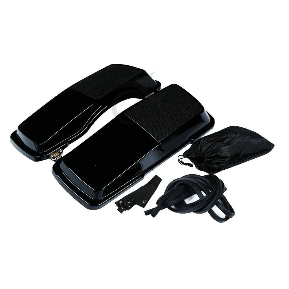 Motorcycle Saddlebag Speaker Lids For Harley Touring Road King Street