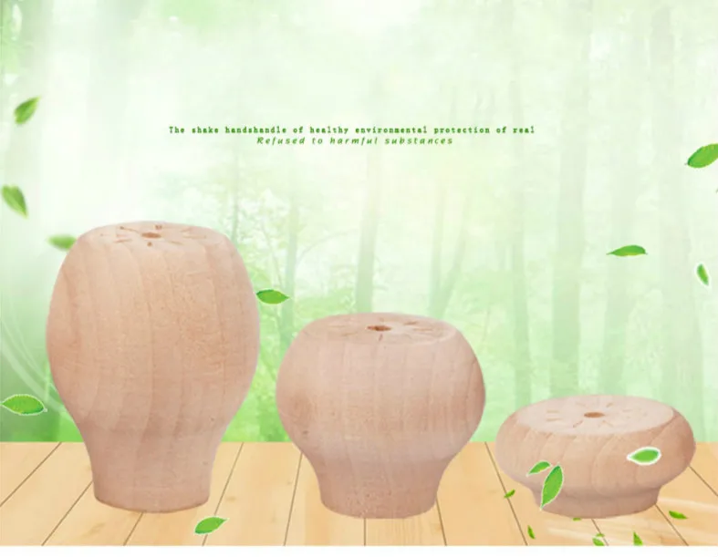 Solid Wood Furniture Heighten Legs Sofa Stool Increased Pad Bed TV Cabinet Coffee Table Round Heighten Feet Furniture Parts