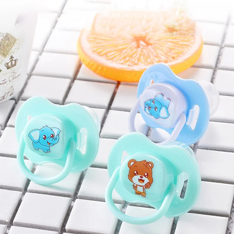 Hot New Baby Round And Flat Nipples Cotton Animals Printing Silicone Pacifiers Safe Food Grade Cute Baby Pacifiers