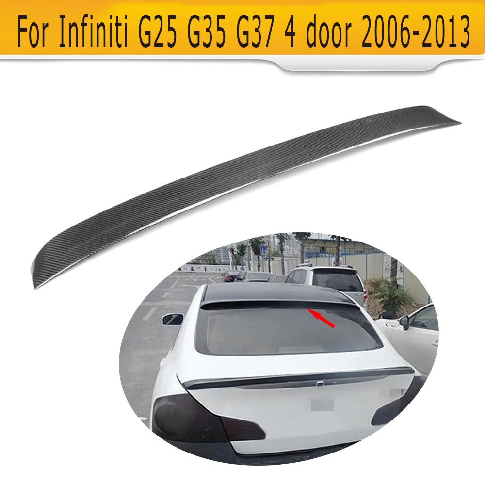 Задний спойлер из углеродного волокна для Infiniti G25 G35 G37 4 двери 2006 2013|car rear spoiler|rear