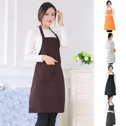 Для женщин мужчин Ткань Регулируемый Анти-Обрастания кухня фартук для шеф повара с карманом настольная юбка новый