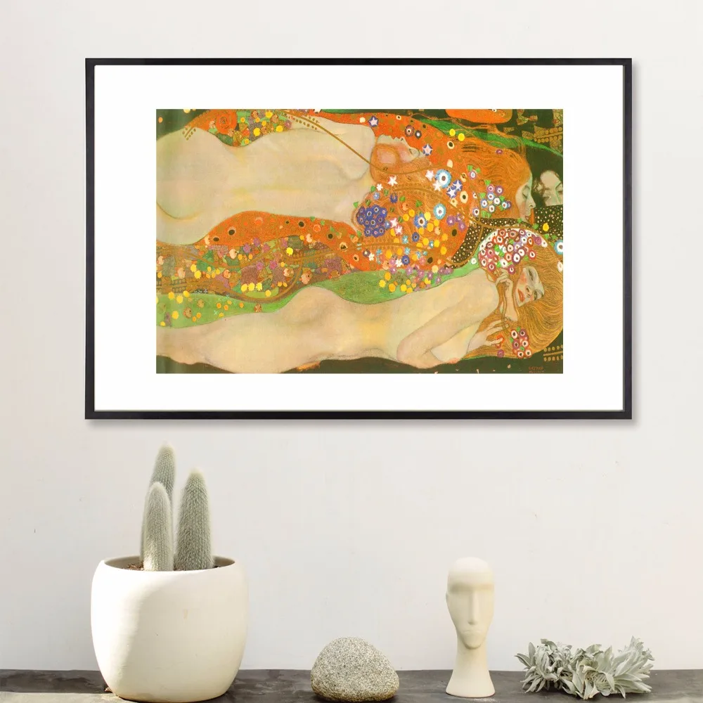 Классическая художественная живопись Gustav Klimt Kiss, печать на холсте, художественный плакат, Настенный декор, картины для комнаты, дома, декоративная шелковая ткань, без рамки