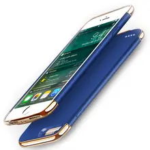 3500 mAh Аккумулятор Чехол для iPhone 7 8 Plus ультра тонкий Роскошный Матовый пластинчатый металл текстура банк питания телефон чехол для 6 6 S Plus