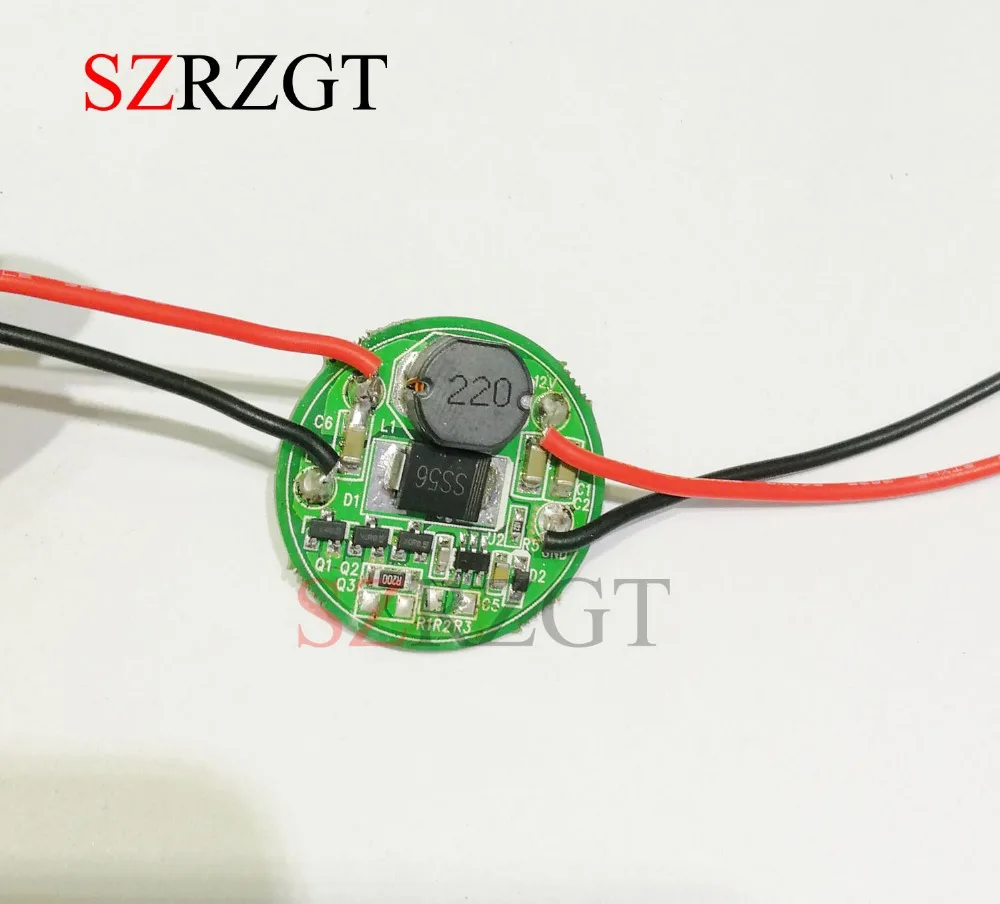 1 шт. Вход 3,7 V~ 30V 27 мм драйвер для Cree светодиодный 1~ 3 шт. 10 Вт XML T6/U2 XM-L2/U2 вспышка светильник 12 V/24 V Батарея автомобильный светильник