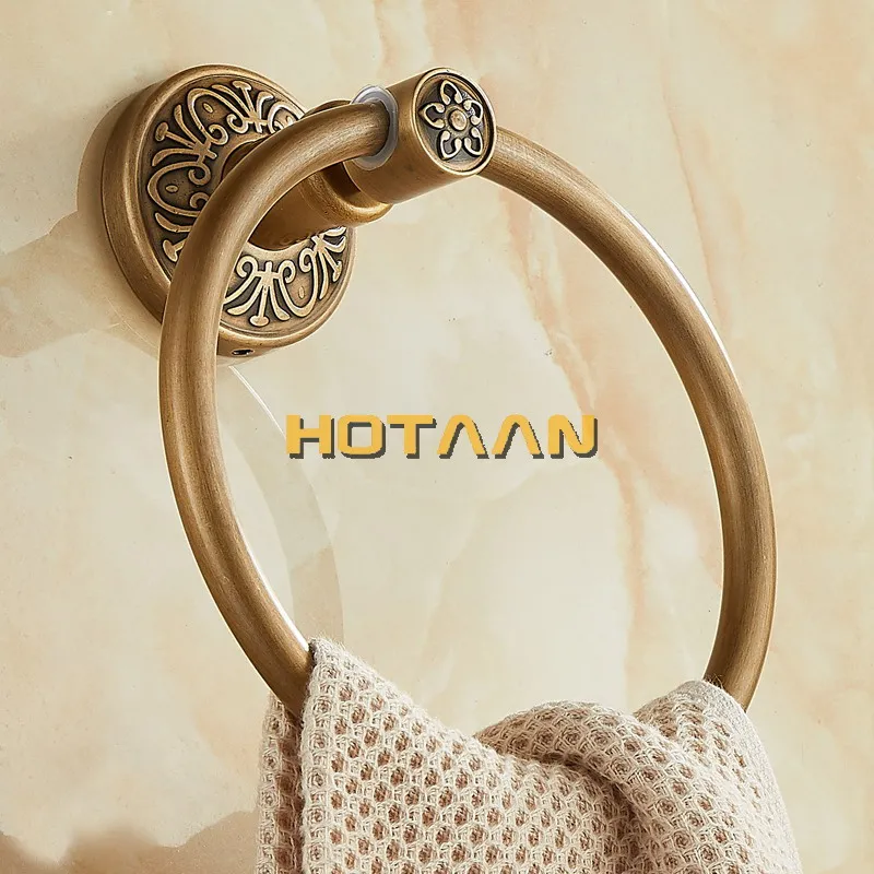 Aluminium Wall-Mounted Round Towel Ring Bathroom Towel Holder