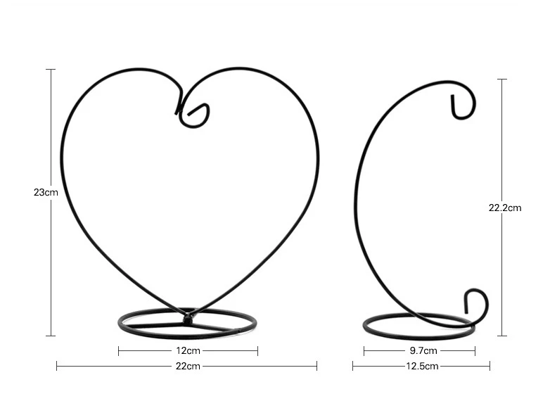 Сердце стиль Висячие стеклянные цветы подставка для вазы держатель террариума контейнер микро экологический пейзаж цветок бутылки стойки крюк