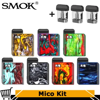 

Original SMOK MICO Kit 26W 700mAh Battery 1.7ml Pod 0.8ohm & 1.0ohm regular coil Vape MTL Vaping Lanyard Electronic Cigarette