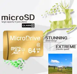 LISHE Micro SD новая карта памяти 64 GB 128 GB плюс Class10 Водонепроницаемый TF Memoria Sim карта 64 gb 128 gTrans Mikro карты для смартфонов