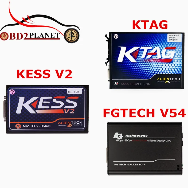 Новое поступление KESS V2 v2.32 v4.036 + KTAG v2.13 v6.070 мастер версия k-тег Чип ECU Инструмент настройки k тег + FGTECH V54 FG технологий Мастер