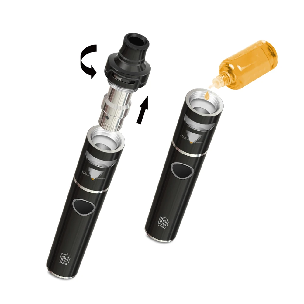Ehpro Geekpro механический Mod Ego Kit 1500 мАч встроенный Батарея с 2 мл распылитель