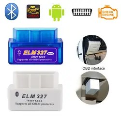 Мини ELM327 Bluetooth. 5 автомобильный диагностический инструмент ELM 327 сканер Bluetooth сканер адаптер для Android устройств по протоколу