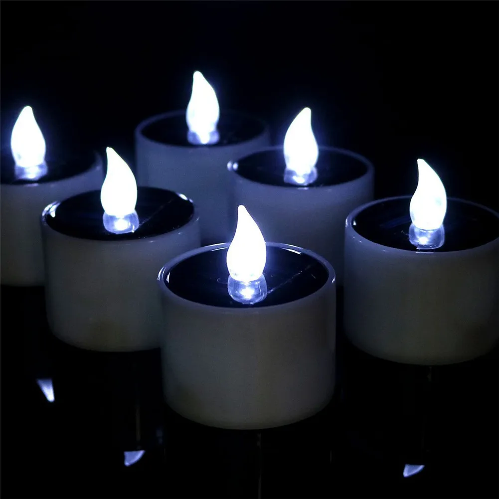 

Newest Waterproof Electric Candle Simulation Flameless Solar Powered LED Candle Light