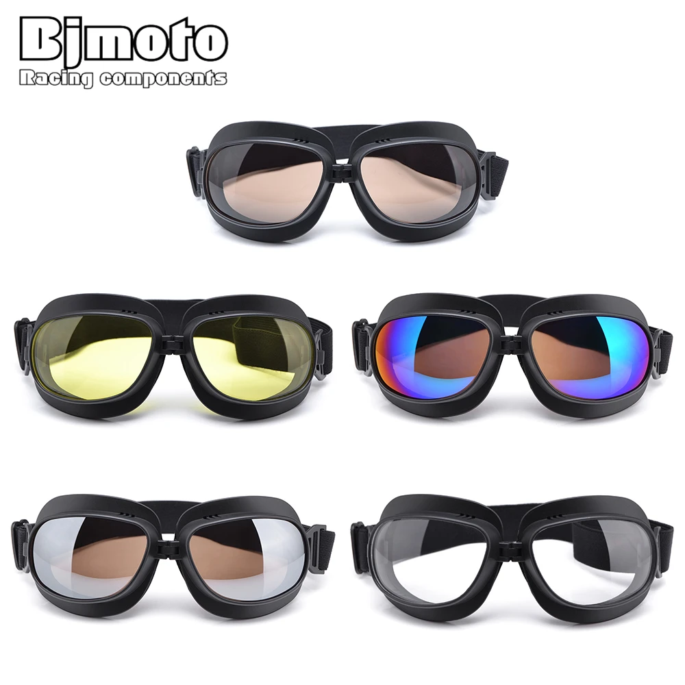 Adult Motorcycle Goggles Windproof Atv Off Road Sports Eyewear For Motorbike Dirt Bike Racing Motocross Goggle Folding Glasses