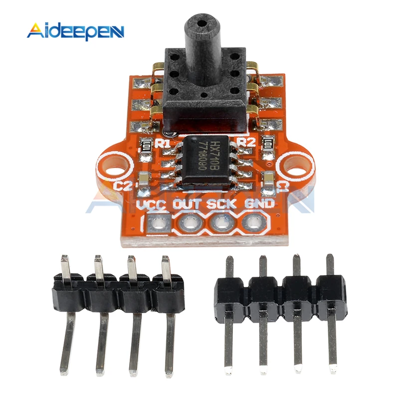 3.3-5V Digital Barometric Pressure Sensor Module Liquid Water Level Controller Board 0-40KPa Connect 2.5mm Soft Tube for Arduino